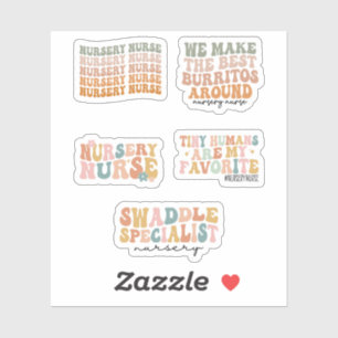 Verpleegkundige, Pasgeboren Verpleegkundige, Groov Sticker