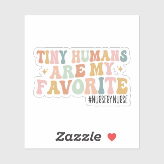 Verpleegkundige, Pasgeboren Verpleegkundige, Groov Sticker (Vel)