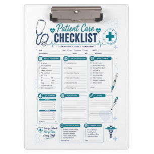 Verpleegkundige Patiëntenzorg Checklist Klembord O