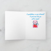 Verpleegkundige pensionering Teddybeer, hart en st Kaart (Binnen)