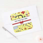 Verpleegkundige persoonlijke vierkant Sticker (Envelop)