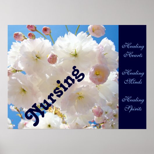 Verpleegkundige poster prints Genezing Harten Gees (Voorkant)
