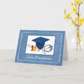 Verpleegkundige Practitioner Afstuderen Pet Diplom Kaart (Gele Bloem)