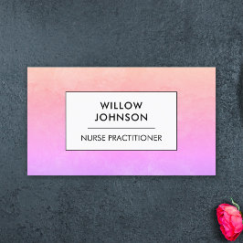 Verpleegkundige Practitioner Artsenassistent Roze  Visitekaartje