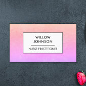 Verpleegkundige Practitioner Artsenassistent Roze  Visitekaartje