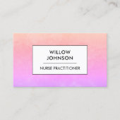 Verpleegkundige Practitioner Artsenassistent Roze  Visitekaartje (Voorkant)