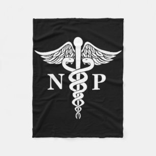 Verpleegkundige Practitioner Caduceus Medisch Symb Fleece Deken