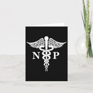 Verpleegkundige Practitioner Caduceus Medisch Symb Kaart