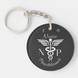 Verpleegkundige Practitioner Caduceus Symbool gepe Sleutelhanger