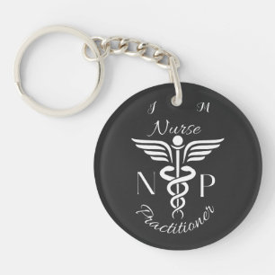 Verpleegkundige Practitioner Caduceus Symbool gepe Sleutelhanger