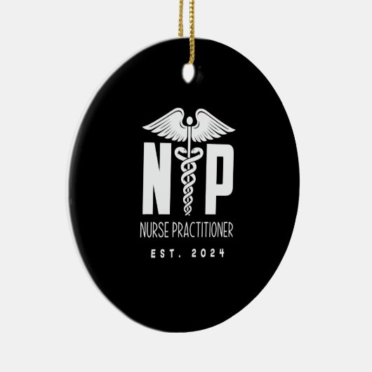 Verpleegkundige Practitioner EST 2024 Keramisch Ornament (Rechts)