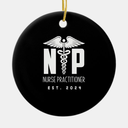 Verpleegkundige Practitioner EST 2024 Keramisch Ornament (Voorkant)