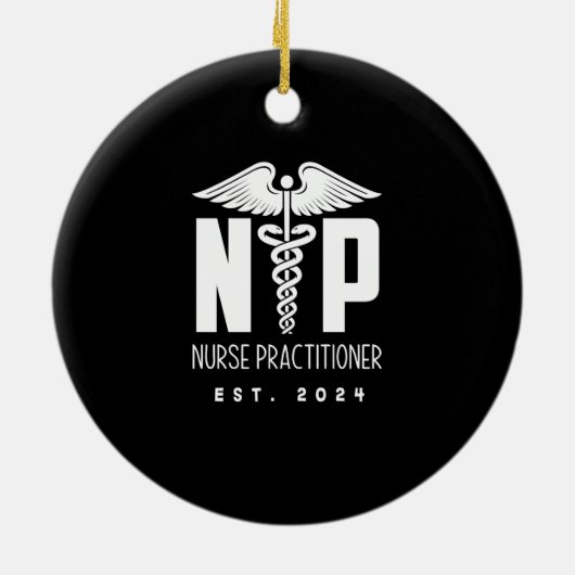 Verpleegkundige Practitioner EST 2024 Keramisch Ornament (Achterkant)