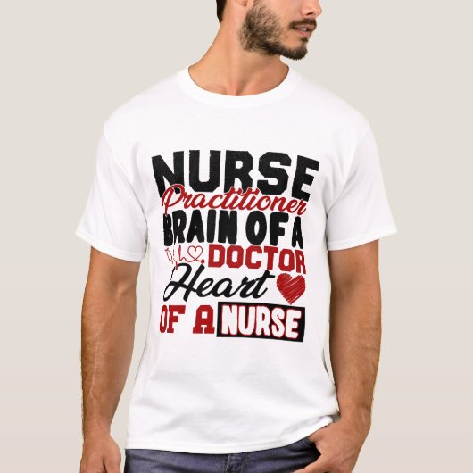 Verpleegkundige Practitioner Heart Shirt (Voorkant)