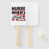Verpleegkundige Practitioner Heart Shirt Handwaaier (Voorkant en achterkant)