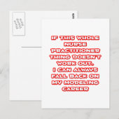 Verpleegkundige Practitioner Humor ... Modelleerca Briefkaart (Voorkant / Achterkant)