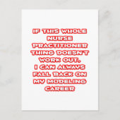 Verpleegkundige Practitioner Humor ... Modelleerca Briefkaart (Voorkant)