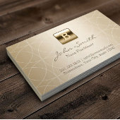 Verpleegkundige Practitioner Luxe Goud Monogram Visitekaartje