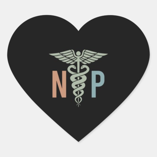 Verpleegkundige Practitioner NP Verpleegschool Afs Hart Sticker (Voorkant)