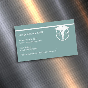 Verpleegkundige Practitioner Ontwerp Magnetische V Magnetisch Visitekaartje