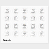 Verpleegkundige Practitioner Shirt Kerstmis Ronde Sticker (Vel)