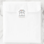 Verpleegkundige Practitioner Shirt Kerstmis Ronde Sticker (Tas)