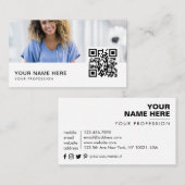 Verpleegkundige QR-code Visitekaartje (Voorkant / Achterkant)