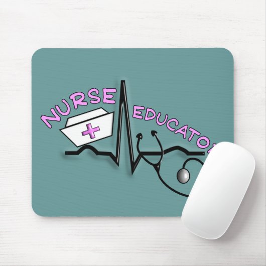 Verpleegkundige QRS- en verpleegkundige Pet Muismat (Met muis)