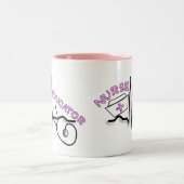 Verpleegkundige QRS- en verpleegkundige Pet Tweekleurige Koffiemok (Center)