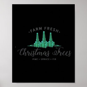 Verpleegkundige respiratoire therapeut kerstboom poster
