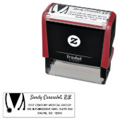 Verpleegkundige retouradres Jouw naam Medische zor Zelfinktende Stempel (In situ)