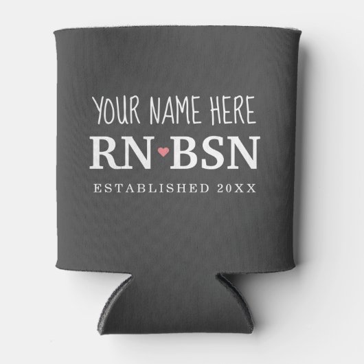 Verpleegkundige RN BSN Simple Cute Personalized Blikjeskoeler (Voorkant)