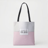 Verpleegkundige RN BSN Simple Cute Personalized Tote Bag (Voorkant)