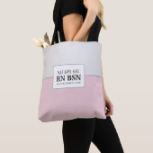 Verpleegkundige RN BSN Simple Cute Personalized Tote Bag (Dichtbij)