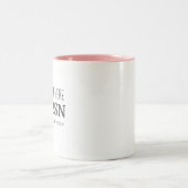 Verpleegkundige RN BSN Simple Cute Personalized Tweekleurige Koffiemok (Center)