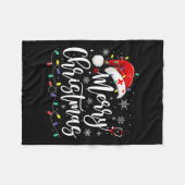 Verpleegkundige Rn LPN Stethoscoop Kerstverlichtin Fleece Deken (Voorkant (Horizontaal))