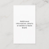 Verpleegkundige RN, LVN, LPN, Caretaker Visitekaartje (Achterkant)