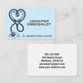 Verpleegkundige RN, LVN, LPN, Visitekaartje van de (Voorkant / Achterkant)