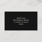 Verpleegkundige RN, LVN, LPN, Visitekaartje van de (Achterkant)