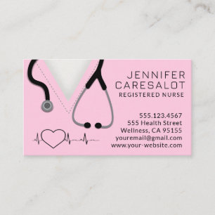 Verpleegkundige RN, LVN, LPN, Visitekaartje van de