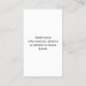 Verpleegkundige RN, LVN, LPN, Visitekaartje van de (Achterkant)