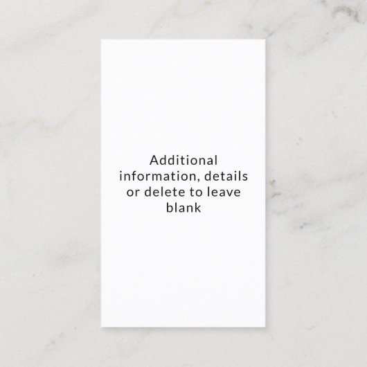 Verpleegkundige RN, LVN, LPN, Visitekaartje van de (Achterkant)