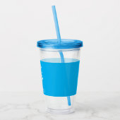 Verpleegkundige RN Medisch Symbool Blauw Aangepast Acryl Drinkbeker (Links)