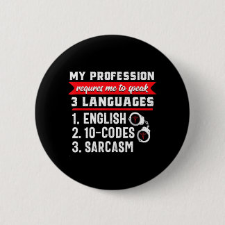 Verpleegkundige sarcasme correctionele inrichting ronde button 5,7 cm