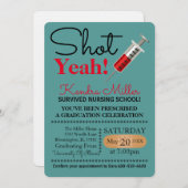 Verpleegkundige School Afstudeer Uitnodiging Yeah! (Voorkant / Achterkant)