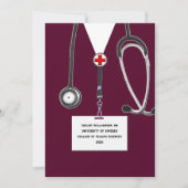 Verpleegkundige School Afstudeerfeest Kaart (Voorkant)