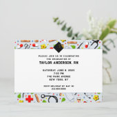 Verpleegkundige School Afstudeerfeest Kaart (Staand voorkant)