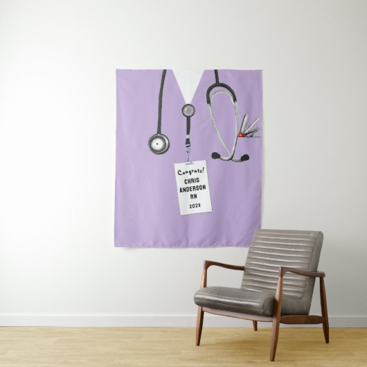 Verpleegkundige School Afstudeerfeest Wandkleed (In situ)