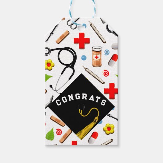 Verpleegkundige School Afstuderen Cadeaulabel (Voorkant)