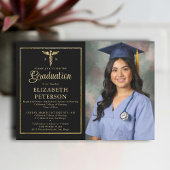 Verpleegkundige School Afstuderen Caduceum Goud Li Kaart